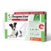 Инспектор Quadro С Капли для собак 4-10 кг, 3 пипетки